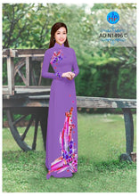 Load image into Gallery viewer, 1 Set - Ao Dai - Traditional Vietnamese Long Dress Collections with Pants - Silk 3D - All Size - Hoa Cuc