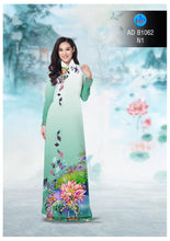 Load image into Gallery viewer, 1 sai - Traditional Vietnamese Long Dress Collections with Pants - Silk 3D - All Size - Hoa Cuc