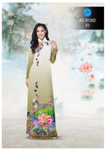 Load image into Gallery viewer, 1 sai - Traditional Vietnamese Long Dress Collections with Pants - Silk 3D - All Size - Hoa Cuc