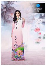Load image into Gallery viewer, 1 sai - Traditional Vietnamese Long Dress Collections with Pants - Silk 3D - All Size - Hoa Cuc