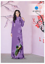 Load image into Gallery viewer, 1 sai - Traditional Vietnamese Long Dress Collections with Pants - Silk 3D - All Size - Hoa Cuc