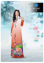 Load image into Gallery viewer, 1 sai - Traditional Vietnamese Long Dress Collections with Pants - Silk 3D - All Size - Hoa Cuc