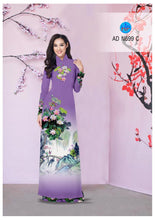 Load image into Gallery viewer, 1 Set - Traditional Vietnamese Long Dress Collections with Pants - Silk 3D - All Size - Hoa Cuc