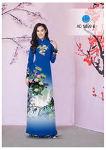 Load image into Gallery viewer, 1 Set - Traditional Vietnamese Long Dress Collections with Pants - Silk 3D - All Size - Hoa Cuc