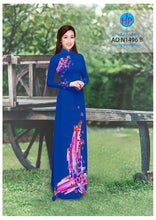 Load image into Gallery viewer, 1 Set - Ao Dai - Traditional Vietnamese Long Dress Collections with Pants - Silk 3D - All Size - Hoa Cuc