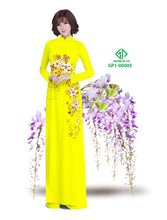 Load image into Gallery viewer, 1 Set - Traditional Vietnamese Long Dress Collections with Pants - Silk 3D - All Size - Hoa Cuc