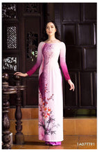 Load image into Gallery viewer, 1 Set - Traditional Vietnamese Long Dress Collections with Pants - Silk 3D - All Size - Hoa Cuc