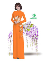 Load image into Gallery viewer, 1 Set - Traditional Vietnamese Long Dress Collections with Pants - Silk 3D - All Size - Hoa Cuc