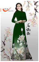 Load image into Gallery viewer, 1 Set - Traditional Vietnamese Long Dress Collections with Pants - Silk 3D - All Size - Hoa Cuc