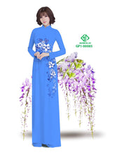 Load image into Gallery viewer, 1 Set - Traditional Vietnamese Long Dress Collections with Pants - Silk 3D - All Size - Hoa Cuc