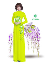 Load image into Gallery viewer, 1 Set - Traditional Vietnamese Long Dress Collections with Pants - Silk 3D - All Size - Hoa Cuc