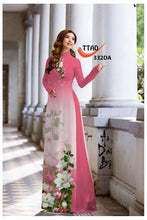 Load image into Gallery viewer, 1 Set - Traditional Vietnamese Long Dress Collections with Pants - Silk 3D - All Size - Hoa Cuc