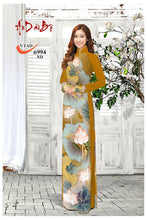 Load image into Gallery viewer, 1 Set - Traditional Vietnamese Long Dress Collections with Pants - Silk 3D - All Size - Hoa Cuc