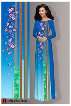 Load image into Gallery viewer, 1 Set - Ao Dai - Traditional Vietnamese Long Dress Collections with Pants - Silk 3D - All Size - Hoa Cuc