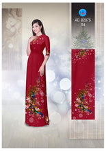 Load image into Gallery viewer, 1 Set - Ao Dai - Traditional Vietnamese Long Dress Collections with Pants - Silk 3D - All Size - Hoa Cuc