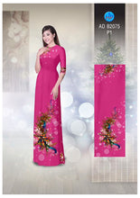 Load image into Gallery viewer, 1 Set - Ao Dai - Traditional Vietnamese Long Dress Collections with Pants - Silk 3D - All Size - Hoa Cuc