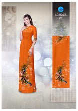 Load image into Gallery viewer, 1 Set - Ao Dai - Traditional Vietnamese Long Dress Collections with Pants - Silk 3D - All Size - Hoa Cuc