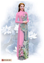Load image into Gallery viewer, 1 Set - Ao Dai - Traditional Vietnamese Long Dress Collections with Pants - Silk 3D - All Size - Hoa Cuc