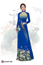 Load image into Gallery viewer, 1 Set - Ao Dai - Traditional Vietnamese Long Dress Collections with Pants - Silk 3D - All Size - Hoa Cuc