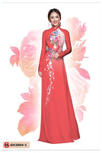 Load image into Gallery viewer, 1 Set - Ao Dai - Traditional Vietnamese Long Dress Collections with Pants - Silk 3D - All Size - Hoa Cuc
