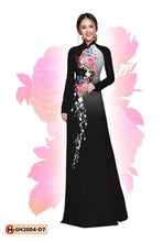 Load image into Gallery viewer, 1 Set - Ao Dai - Traditional Vietnamese Long Dress Collections with Pants - Silk 3D - All Size - Hoa Cuc