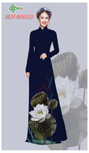 Load image into Gallery viewer, 1 Set - Ao Dai - Traditional Vietnamese Long Dress Collections with Pants - Silk 3D - All Size - Hoa Cuc