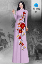 Load image into Gallery viewer, 1 Set - Ao Dai - Traditional Vietnamese Long Dress Collections with Pants - Silk 3D - All Size - Hoa Cuc