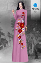 Load image into Gallery viewer, 1 Set - Ao Dai - Traditional Vietnamese Long Dress Collections with Pants - Silk 3D - All Size - Hoa Cuc