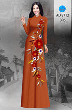 Load image into Gallery viewer, 1 Set - Ao Dai - Traditional Vietnamese Long Dress Collections with Pants - Silk 3D - All Size - Hoa Cuc