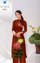 Load image into Gallery viewer, 1 Set - Ao Dai - Traditional Vietnamese Long Dress Collections with Pants - Silk 3D - All Size - Hoa Cuc