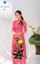 Load image into Gallery viewer, 1 Set - Ao Dai - Traditional Vietnamese Long Dress Collections with Pants - Silk 3D - All Size - Hoa Cuc