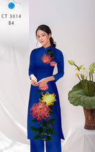 Load image into Gallery viewer, 1 Set - Ao Dai - Traditional Vietnamese Long Dress Collections with Pants - Silk 3D - All Size - Hoa Cuc
