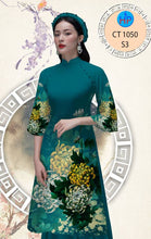 Load image into Gallery viewer, 1 Set - Ao Dai - Traditional Vietnamese Long Dress Collections with Pants - Silk 3D - All Size - Hoa Cuc