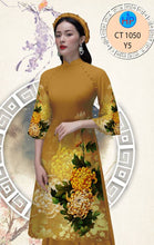 Load image into Gallery viewer, 1 Set - Ao Dai - Traditional Vietnamese Long Dress Collections with Pants - Silk 3D - All Size - Hoa Cuc