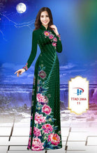 Load image into Gallery viewer, 1 Set - Ao Dai - Traditional Vietnamese Long Dress Collections with Pants - Silk 3D - All Size - Hoa Cuc