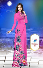Load image into Gallery viewer, 1 Set - Ao Dai - Traditional Vietnamese Long Dress Collections with Pants - Silk 3D - All Size - Hoa Cuc