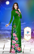 Load image into Gallery viewer, 1 Set - Ao Dai - Traditional Vietnamese Long Dress Collections with Pants - Silk 3D - All Size - Hoa Cuc