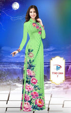 Load image into Gallery viewer, 1 Set - Ao Dai - Traditional Vietnamese Long Dress Collections with Pants - Silk 3D - All Size - Hoa Cuc