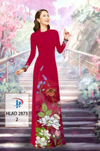 Load image into Gallery viewer, 1 Set - Ao Dai - Traditional Vietnamese Long Dress Collections with Pants - Silk 3D - All Size - Hoa Cuc