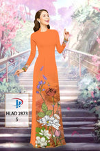 Load image into Gallery viewer, 1 Set - Ao Dai - Traditional Vietnamese Long Dress Collections with Pants - Silk 3D - All Size - Hoa Cuc