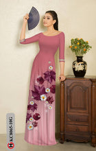 Load image into Gallery viewer, 1 Set - Ao Dai - Traditional Vietnamese Long Dress Collections with Pants - Silk 3D - All Size - Hoa Cuc