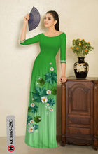 Load image into Gallery viewer, 1 Set - Ao Dai - Traditional Vietnamese Long Dress Collections with Pants - Silk 3D - All Size - Hoa Cuc
