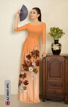 Load image into Gallery viewer, 1 Set - Ao Dai - Traditional Vietnamese Long Dress Collections with Pants - Silk 3D - All Size - Hoa Cuc
