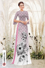 Load image into Gallery viewer, 1 Set - Ao Dai - Traditional Vietnamese Long Dress Collections with Pants - Silk 3D - All Size - Hoa Cuc