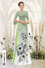 Load image into Gallery viewer, 1 Set - Ao Dai - Traditional Vietnamese Long Dress Collections with Pants - Silk 3D - All Size - Hoa Cuc