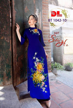 Load image into Gallery viewer, 1 Set - Ao Dai - Traditional Vietnamese Long Dress Collections with Pants - Silk 3D - All Size - Hoa Cuc