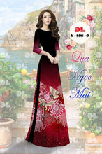 Load image into Gallery viewer, 1 Set - Ao Dai - Traditional Vietnamese Long Dress Collections with Pants - Silk 3D - All Size - Hoa Cuc
