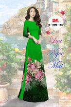 Load image into Gallery viewer, 1 Set - Ao Dai - Traditional Vietnamese Long Dress Collections with Pants - Silk 3D - All Size - Hoa Cuc
