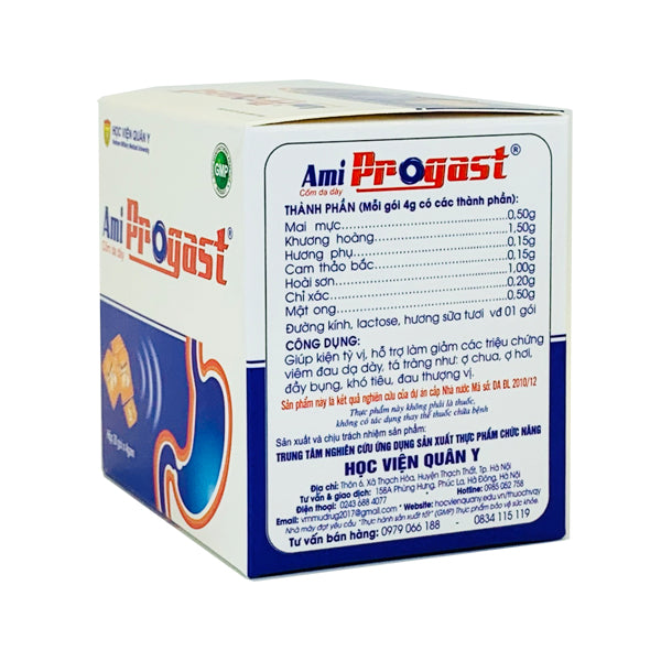 Cốm bình dạ dày Học Viện Quân Y, Hỗ trợ làm giảm triệu chứng đau dạ dày, ợ chua