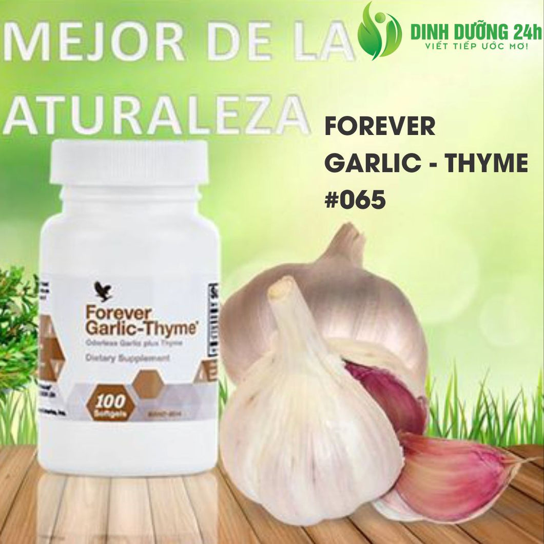 VIÊN TỎI FOREVER GARLIC-THYME (100 VIÊN) - TỎI HỖ TRỢ CHỐNG CẢM CÚM, NẤM, VIRUT